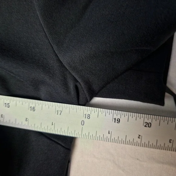 Karl Lagerfeld Paris Dress Womens 8 Black Asymmetrical Hem Puff Sleeve Midi NWT - Picture 7 of 8